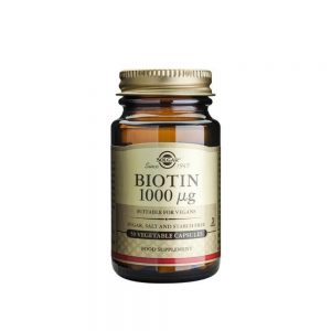 Biotina 1000 µG 50 cápsulas vegetais - Solgar