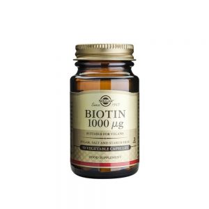 Biotina 1000 µG 50 cápsulas vegetais - Solgar