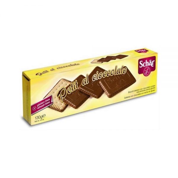 Galletas petit chocolate leite 130 g - s/glúten - Schar