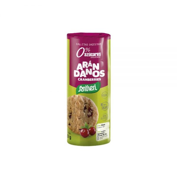 Galletas Digestivas de Arandanos Rojos 190 g - Santiveri