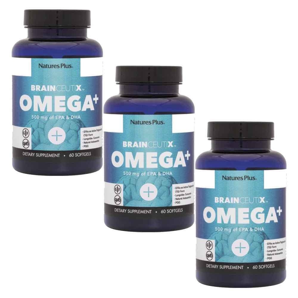 Brainceutix Omega Pack 3 Natures Plus