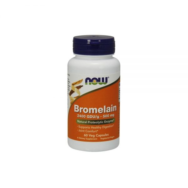 Bromelaína 500 mg 60 cápsulas - Now