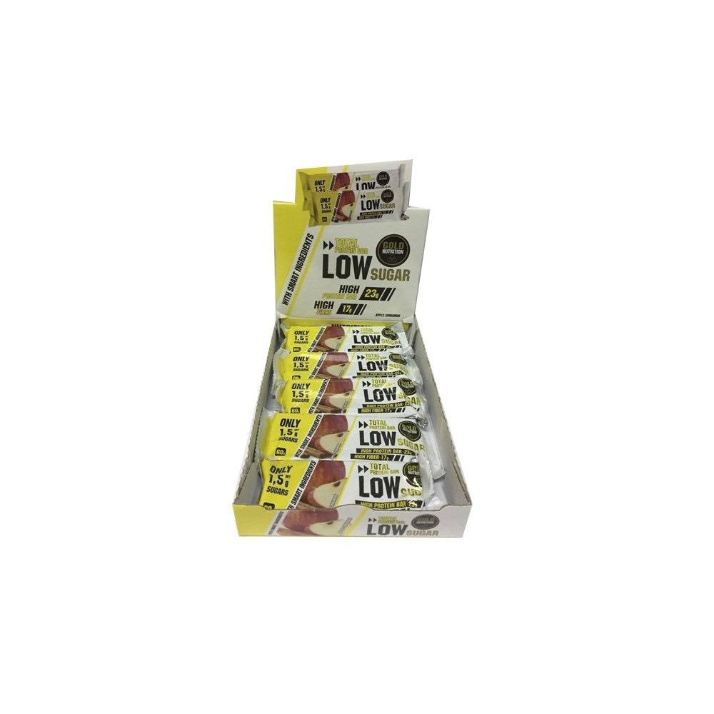 Barrita Proteica Bajo en Azúcar Manzana y Canela Pack 10 unidades - Gold Nutrition