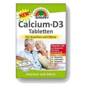 Calcium + Vit. D3 100 comprimidos - SunLife