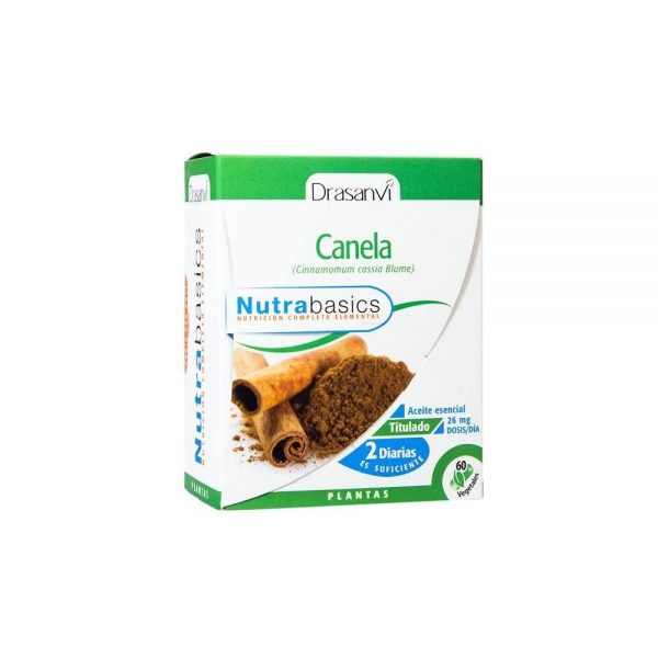 Canela 60 cápsulas vegetais - Nutrabasics Drasanvi