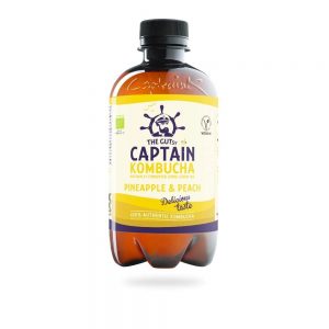 Kombucha Bio Piña e Melocoton 400 ml - Captain