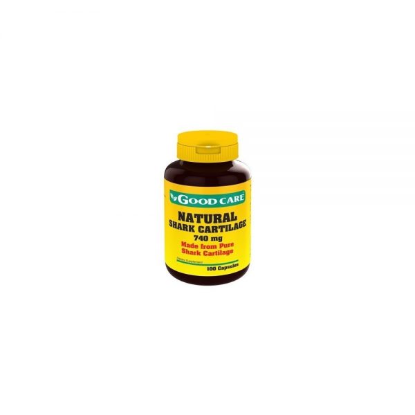 Cartílago de Tiburón Natural 740 mg 100 cápsulas - Good Care