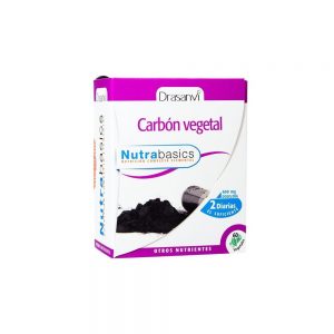 Carbón Vegetal 60 cápsulas vegetais - Nutrabasics Drasanvi