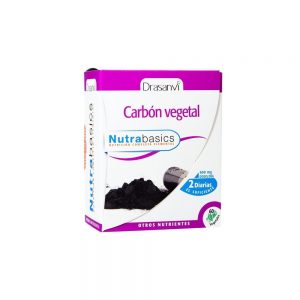 Carvão Vegetal 60 cápsulas vegetais - Nutrabasics Drasanvi