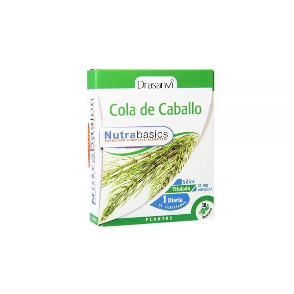 Cola de Caballo 30 cápsulas vegetais - Nutrabasics Drasanvi