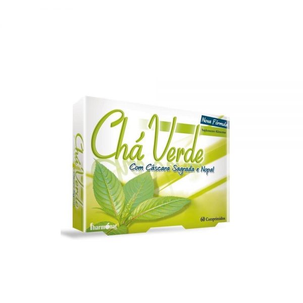 Chá Verde + Cáscara Sagrada 60 comprimidos - Fharmonat