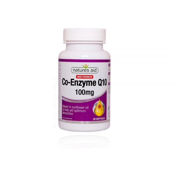 Co-Enzyme Q10 100 mg 30 softgels - Natures Aid