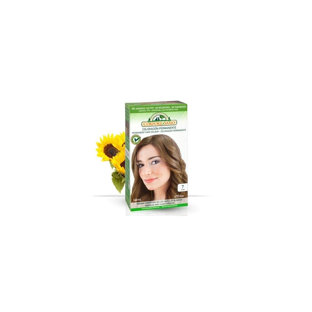 Coloração permanente loiro nº7 140 ml - Corpore Sano
