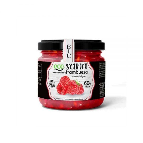 Compota Extra Framboesa Sem Açúcar Bio 260 g - Ecosana