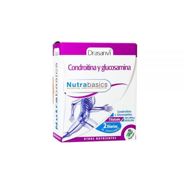 Condroitina e Glucosamina 48 cápsulas vegetais - Nutrabasics Drasanvi