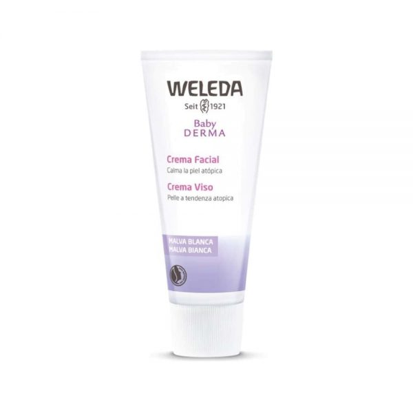 Creme Rosto Pele Atópica Malva Branca 50 ml - Weleda Baby