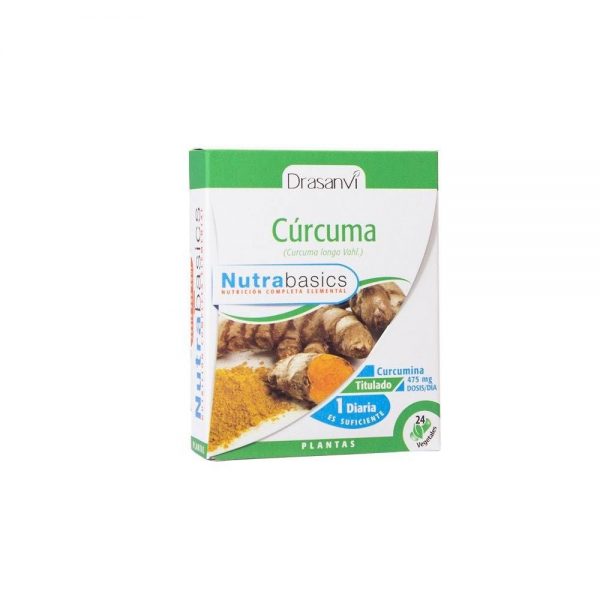 Cúrcuma 24 cápsulas vegetais - Nutrabasics Drasanvi