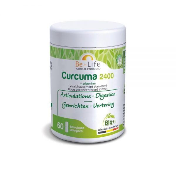 Curcuma 2400 Piperine Bio 60 cápsulas - Be-life