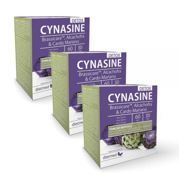 Cynasine Detox cápsulas Pack 3