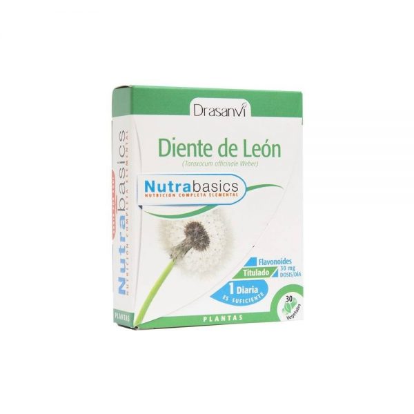 Diente de León 30 cápsulas vegetais - Nutrabasics Drasanvi