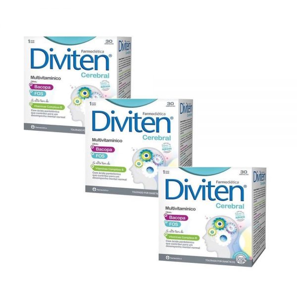 Diviten Cerebral 30 Ampolas Leve 3 Pague 2 - Farmodiética