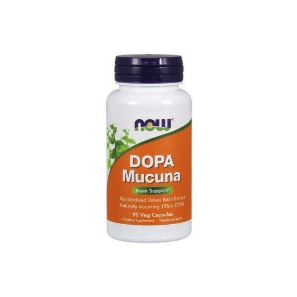 Dopa Mucuna 15% 400 mg 90 cápsulas vegetais - Now