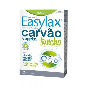 Easylax Carvão Vegetal + Funcho 45 comprimidos - Farmodiética