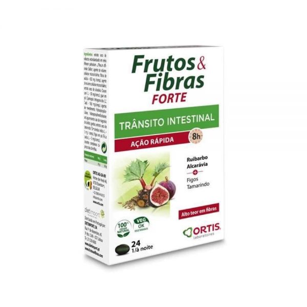 Frutos e Fibras Efeito Rápido 24 Comprimidos - Ortis
