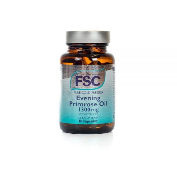 Óleo de Onagra 1300 mg + Vitamina E 30 cápsulas - Fsc