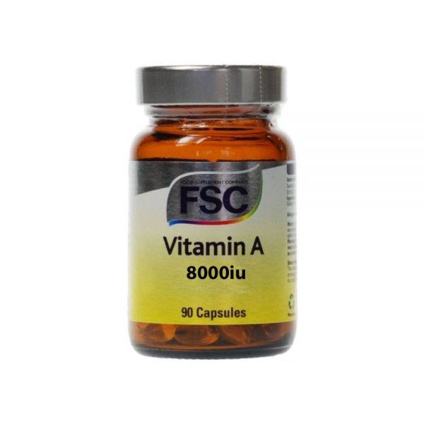 Vitamina A 8000 IU 90 Cápsulas - Fsc