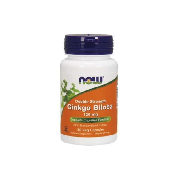Ginkgo Biloba 120 mg 50 cápsulas vegetais - Now