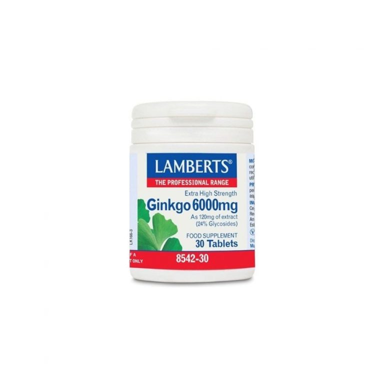Ginkgo Biloba 6000 mg 30 Comprimidos - Lamberts