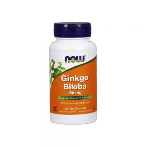 Ginkgo Biloba 60 mg 60 cápsulas vegetais - Now
