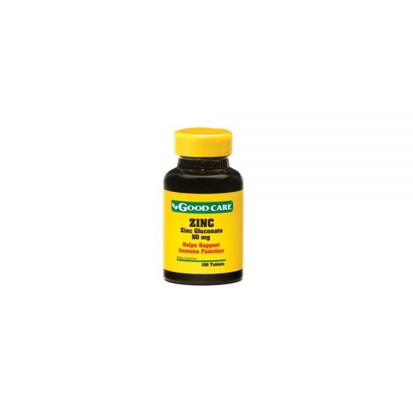 Gluconato de Zinc 50 mg 100 comprimidos - Good Care