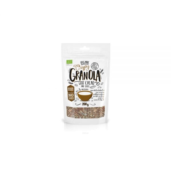Granola Bio con Cacao 200 g - Diet-Food