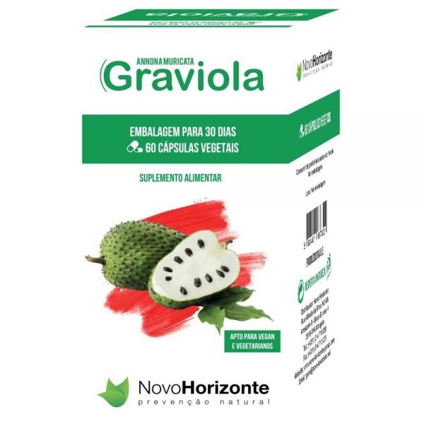 Graviola 300 mg 60 cápsulas - Novo Horizonte