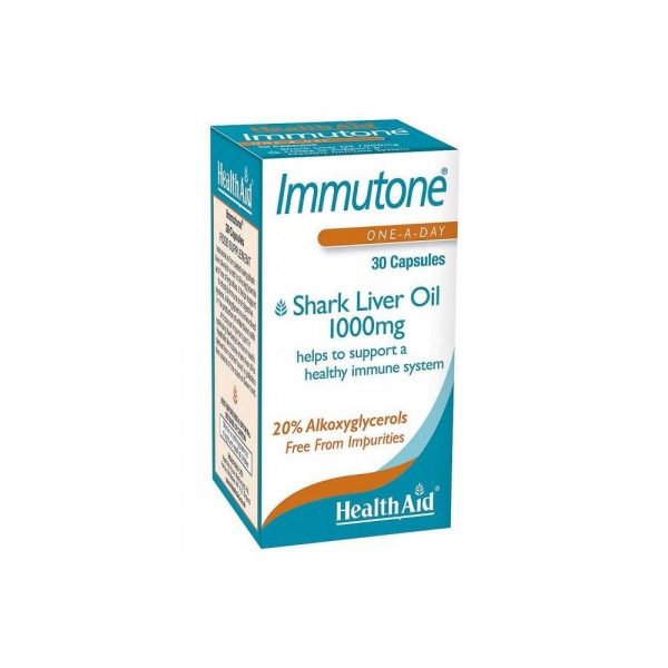 Immutone Óleo de Fígado de Tubarão 1000 mg 30 cápsulas - Health Aid