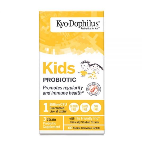 Kyolic Probiótico Kids Kyo Dophilus 60 comprimidos mastigáveis