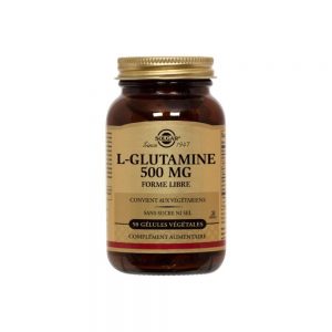 L-Glutamina 500 mg 50 cápsulas vegetais - Solgar