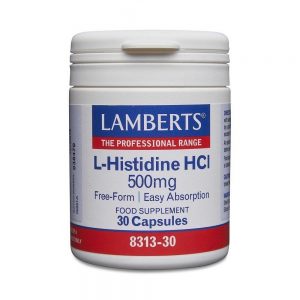 L-Histidina HCL 500 mg 30 cápsulas - Lamberts