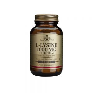 L-Lisina 1000 mg 50 comprimidos - Solgar