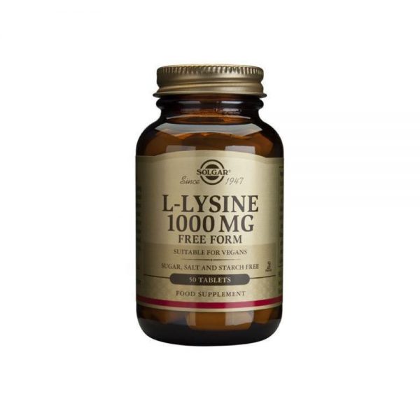 L-Lisina 1000 mg 50 comprimidos - Solgar