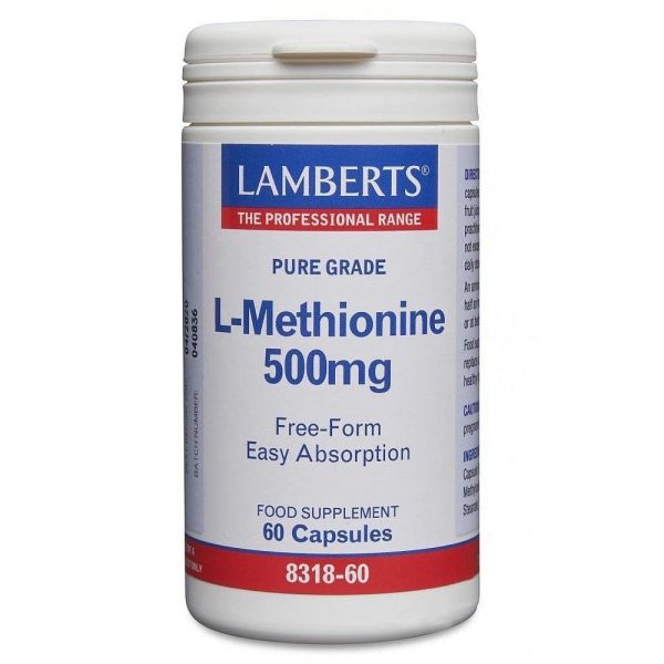L-Metionina 500 mg 60 cápsulas - Lamberts