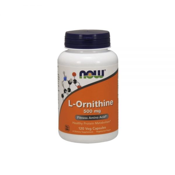 L-Ornitina 500 mg 120 cápsulas - Now