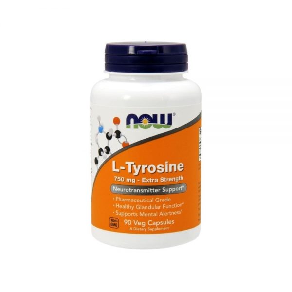 L-Tyrosine 750 mg 90 cápsulas - Now