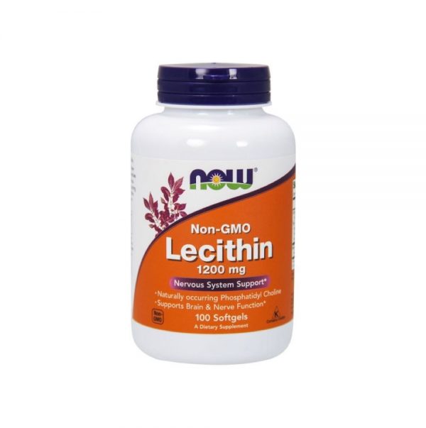 Lecitina 1200 mg 100 cápsulas vegetais - Now