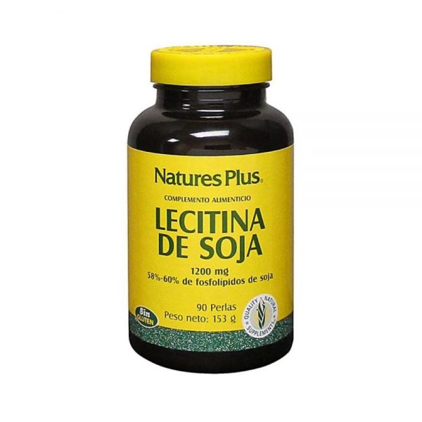 Lecitina de Soja 1200 mg 90 drageias - Natures Plus