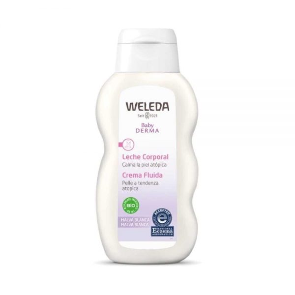 Leite Corpo Pele Atópica de Malva Branca 200 ml - Weleda Baby