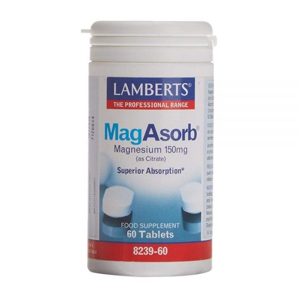 MagAsorb 150 mg 60 comprimidos - Lamberts