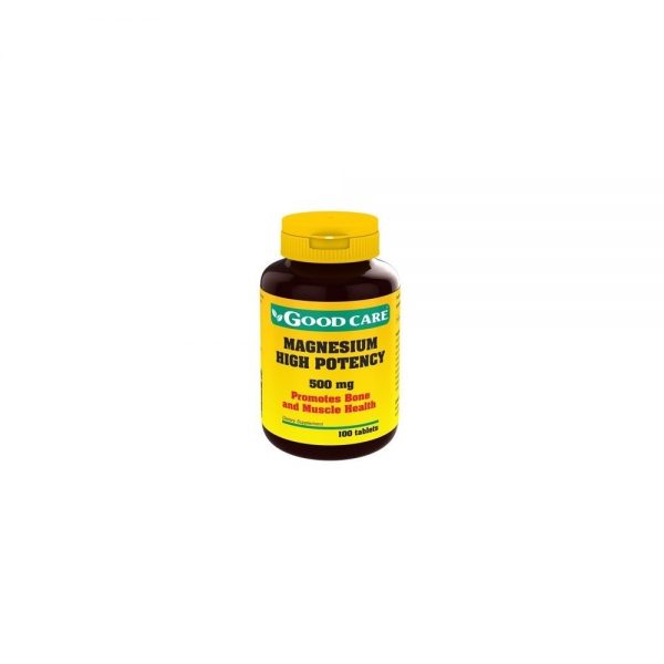 Magnésio de Alta Potencia 500 mg 100 comprimidos - Good Care